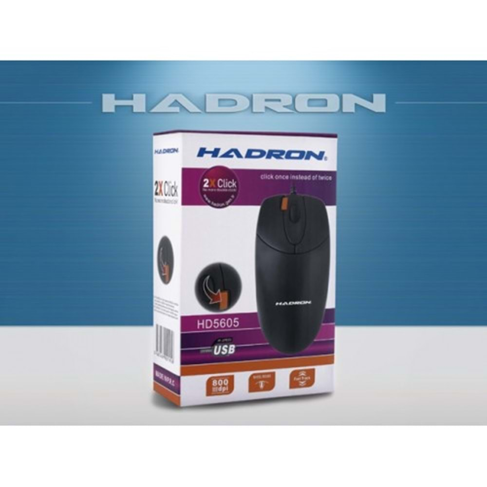 HADRON MOUSE HD5605 USB 2X CLICK SİYAH