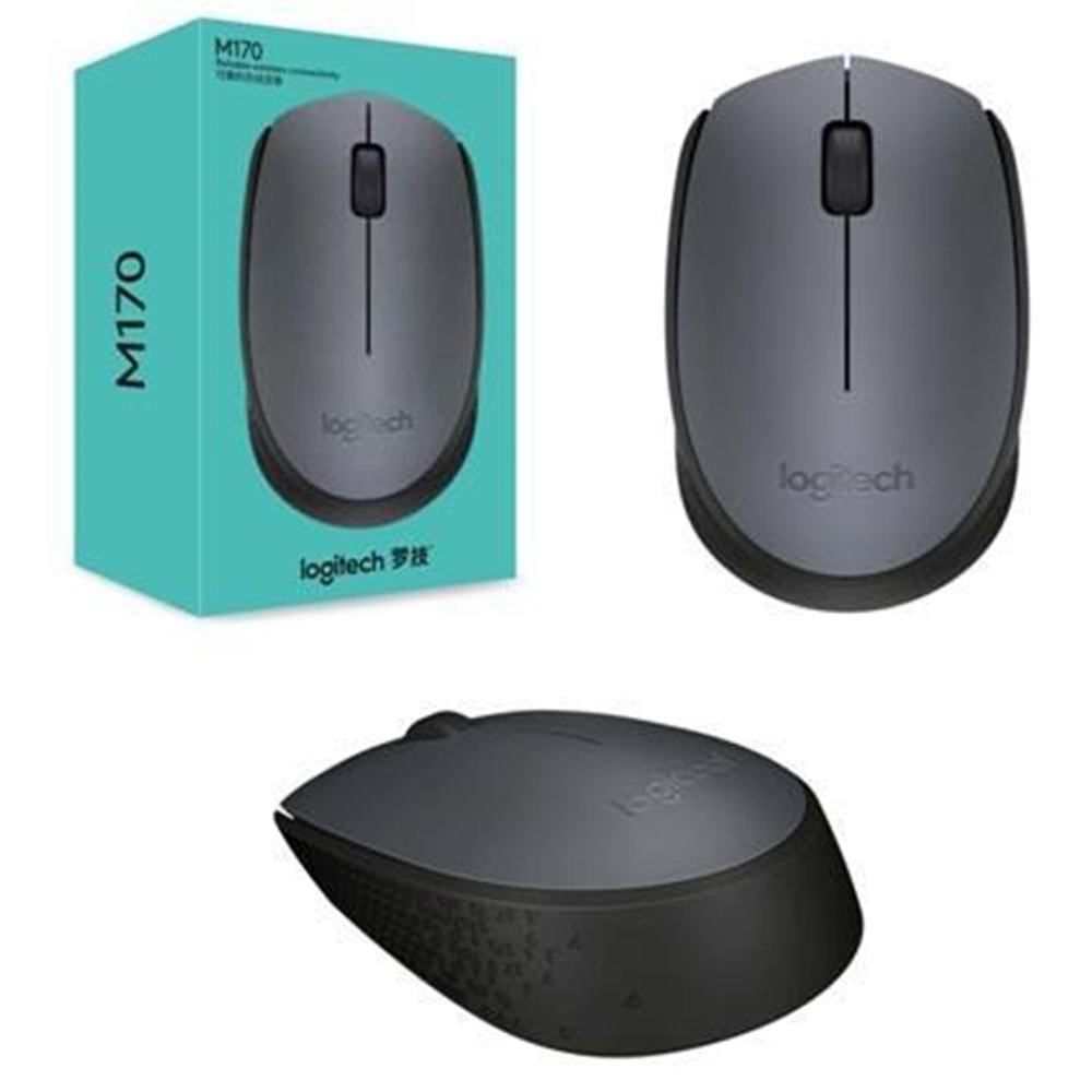 LOGITECH MOUSE KABLOSUZ M170 NANO USB GRİ