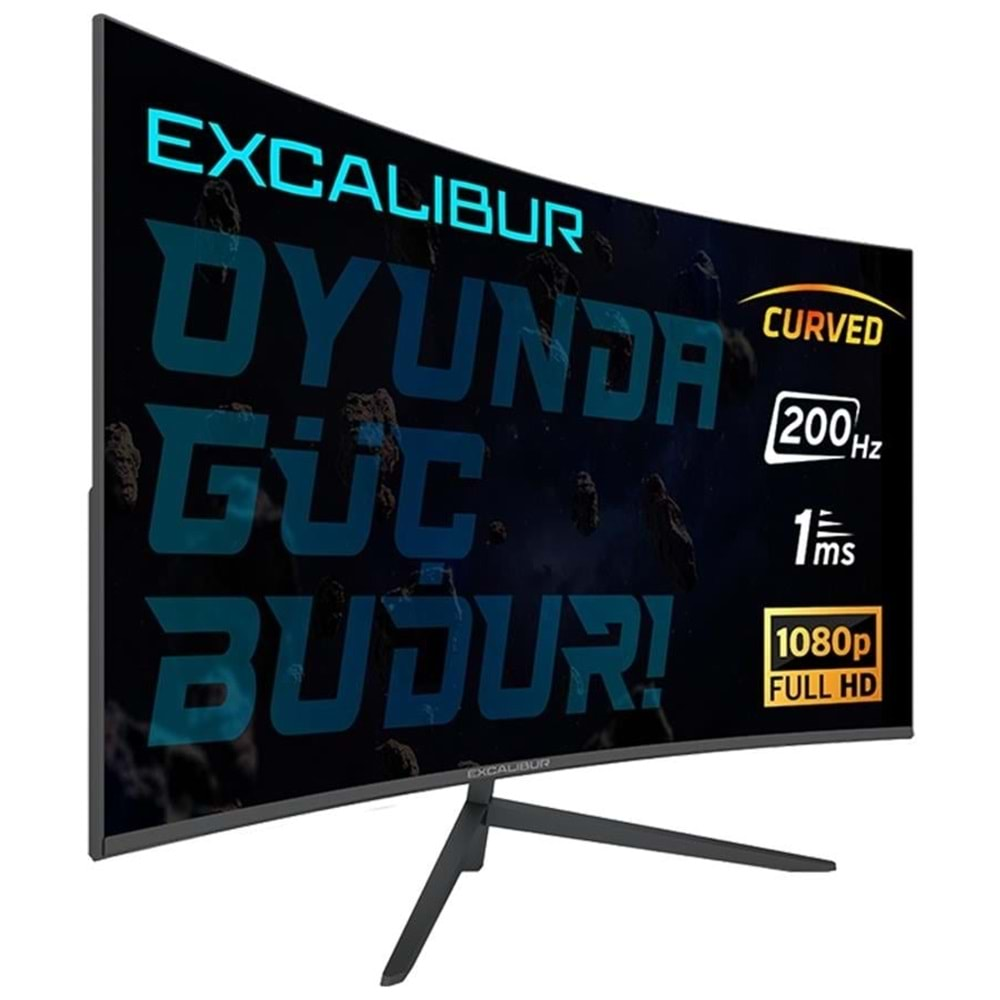 CASPER EXCALIBUR CURVED MONİTÖR LCD 23.8” FULL HD LED VA 200HZ 1MS HDMI/DP