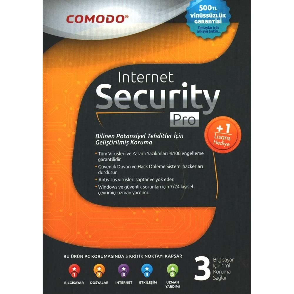 COMODO INTERNET SECURITY PRO KUTU 3+1 KULLANICI