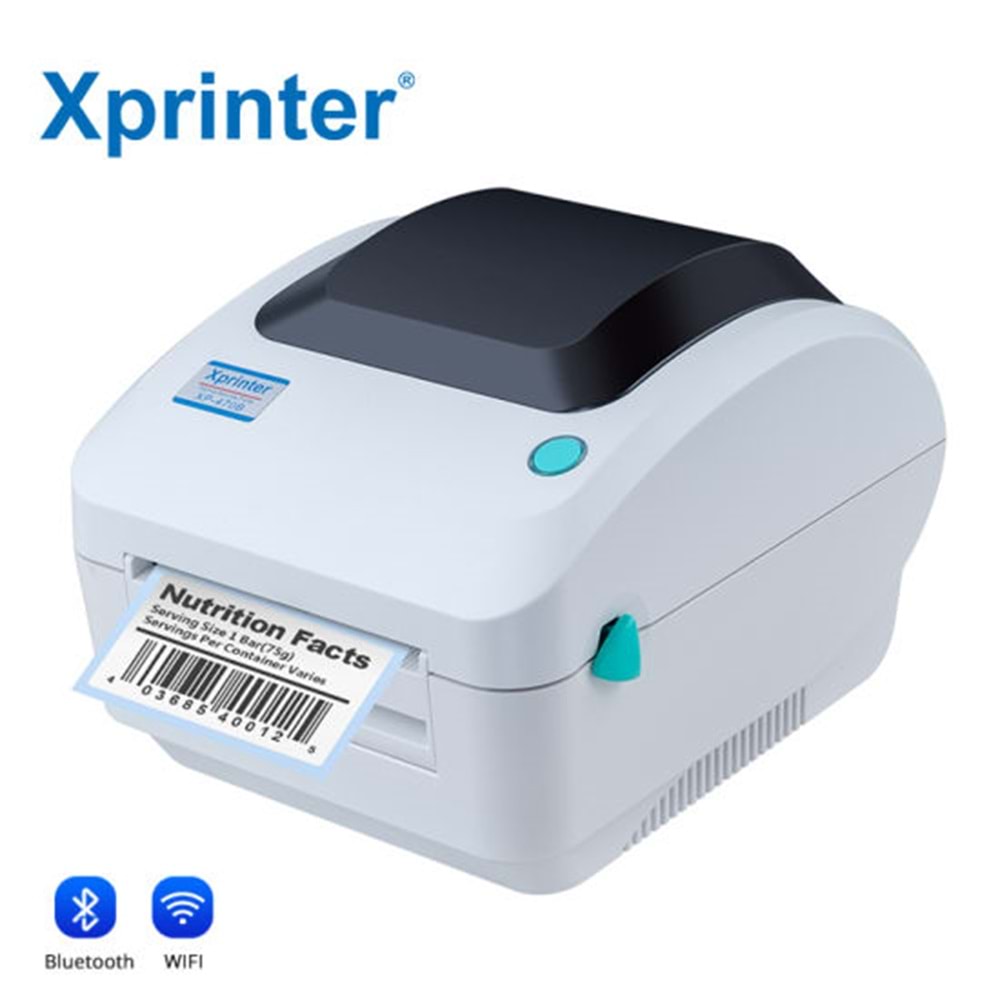 XPRINTER BARKOD YAZICI XP-470B TERMAL TRANSFER 203DPI 127mm USB