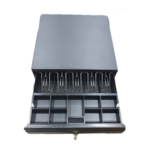 AFANDA PARA ÇEKMECESİ 5 BÖLMELİ HER-405A CASH DRAWER RJ11 12V SİYAH