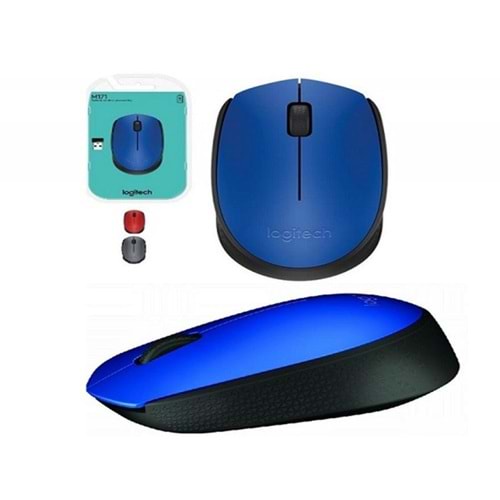 LOGITECH MOUSE KABLOSUZ M171 NANO USB MAVI